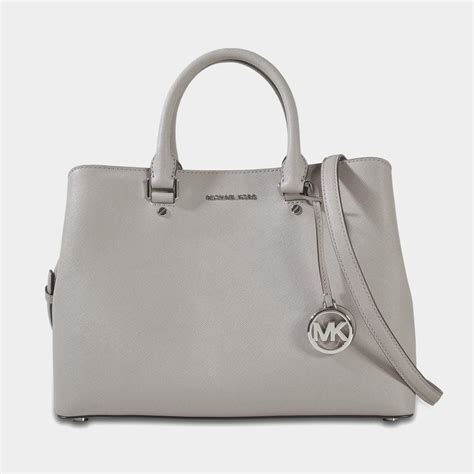 michael kors grey satchel bag|Michael Kors large satchel bag.